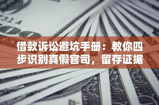 济南借款诉讼避坑手册：教你四步识别真假官司，留存证据不踩雷