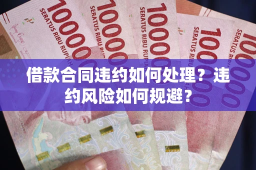 济南借款合同违约如何处理？违约风险如何规避？
