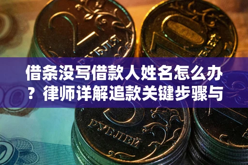 济南借条没写借款人姓名怎么办？律师详解追款关键步骤与证据链构建