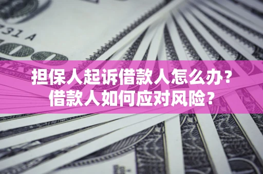 济南担保人起诉借款人怎么办？借款人如何应对风险？