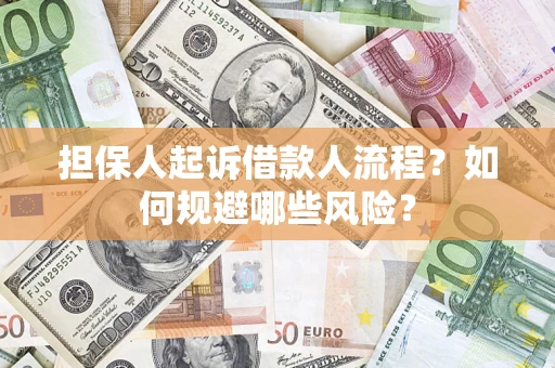 济南担保人起诉借款人流程？如何规避哪些风险？