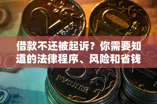 济南借款不还被起诉？你需要知道的法律程序、风险和省钱技巧